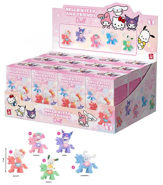 YUME Hello Kitty & Friends – Doll Unicorn Series 7cm In Blind Box (cm xxH) In espo da 12pz 5ass…x12